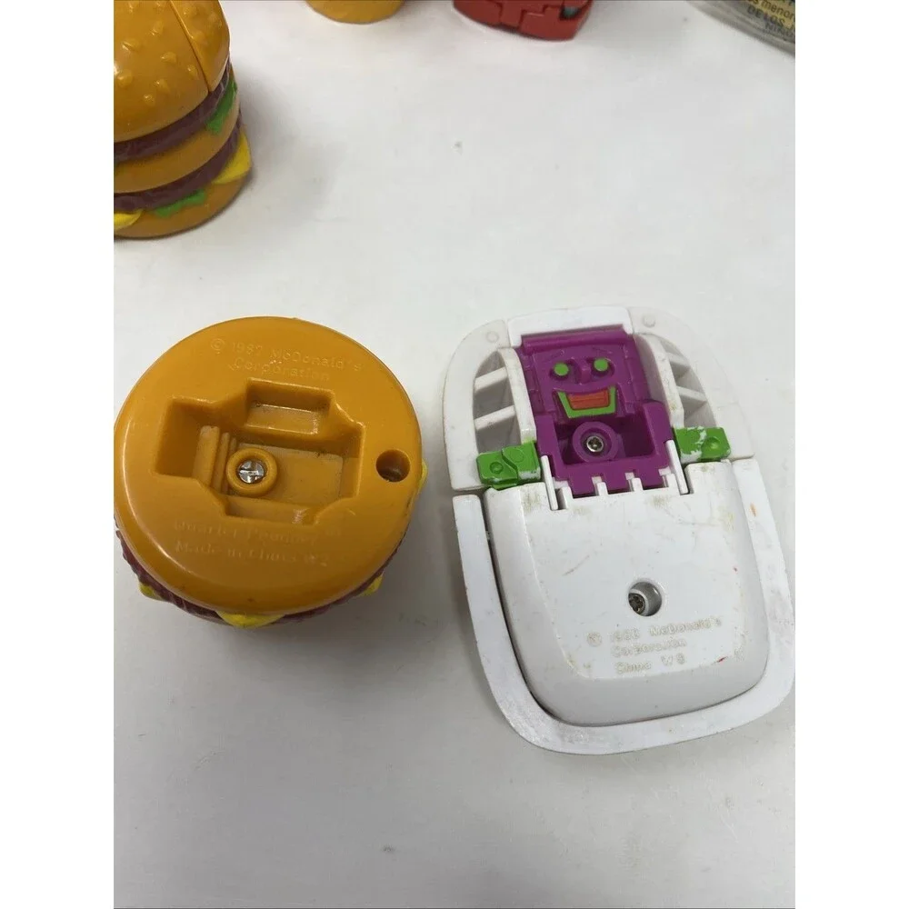 McDonald’s Changeables Transformers 1980s Happy Meal Fast Food Toys Lot Of 7